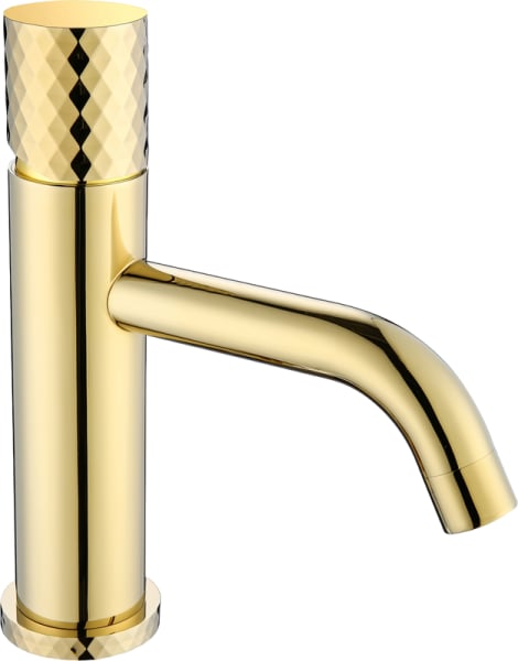 Смеситель для раковины Boheme Stick 121-GG gold diamond gold