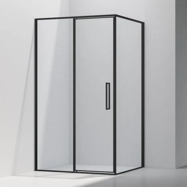 Душевой уголок Vincea Slim VSR-4SLP9012CLB 120х90 см, профиль матовый черный, стекло прозрачное