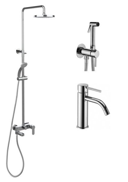 Комплект для ванной Paffoni Light KITZCOL632CR71 хром