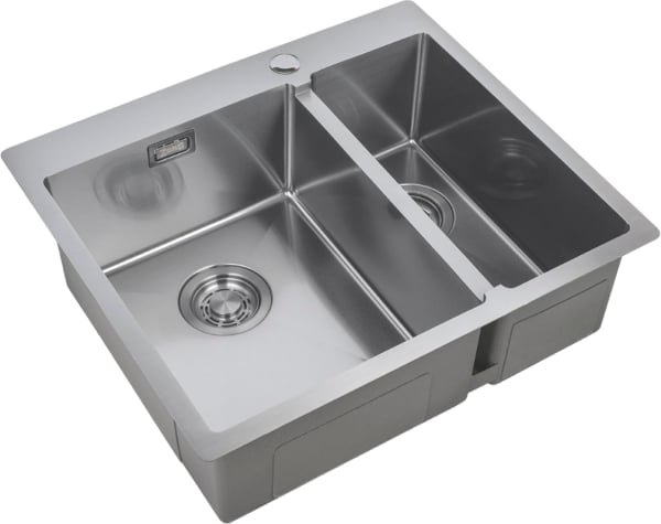 Мойка кухонная Zorg Light ZL R 590-2-510-L L, нержавеющая сталь