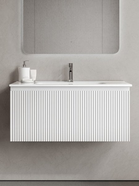 Тумба под раковину Sancos Snob R 1.0 90 подвесная Bianco (белый), SNR1.090W