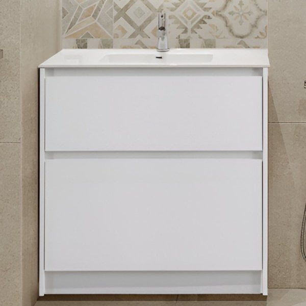 Тумба под раковину без столешницы BelBagno Kraft 39 80 напольная, bianco opaco
