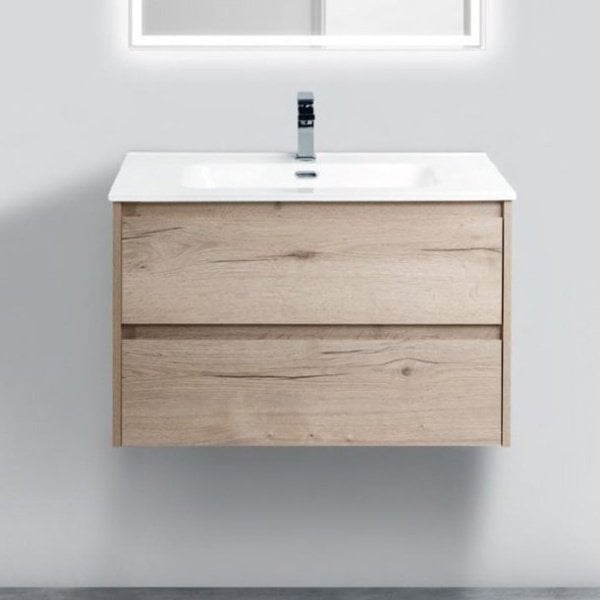 Тумба под раковину без столешницы BelBagno Kraft 80 rovere galifax bianco