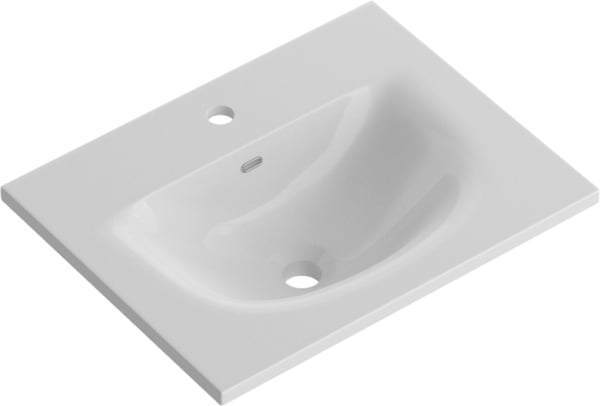 Мебельная раковина BelBagno BB-8099-3-50 глянцевая белая