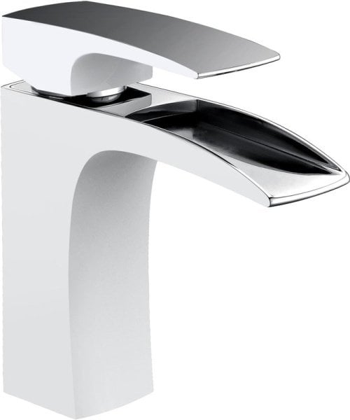 Смеситель для раковины AltroBagno Cascata 0111 BiCr белый, хром
