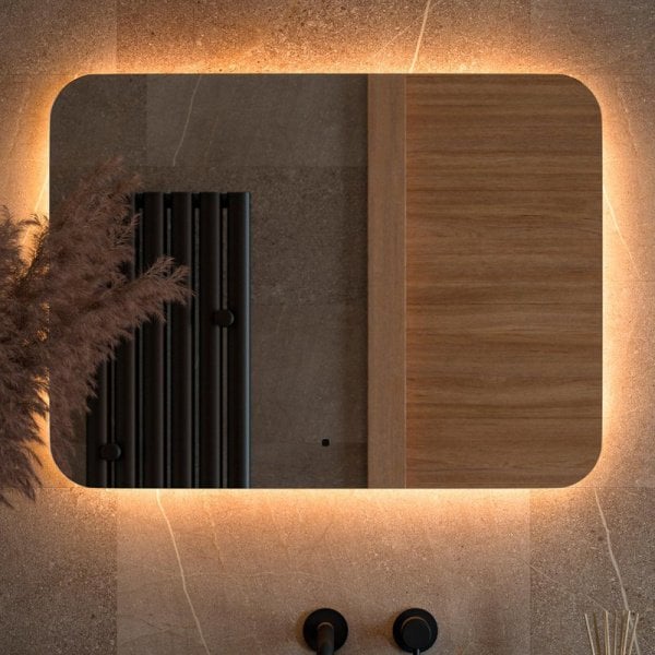 Зеркало Defesto Opti DF 2817RH 80х60 с LED-подсветкой, 3000К, инфракрасный выключатель
