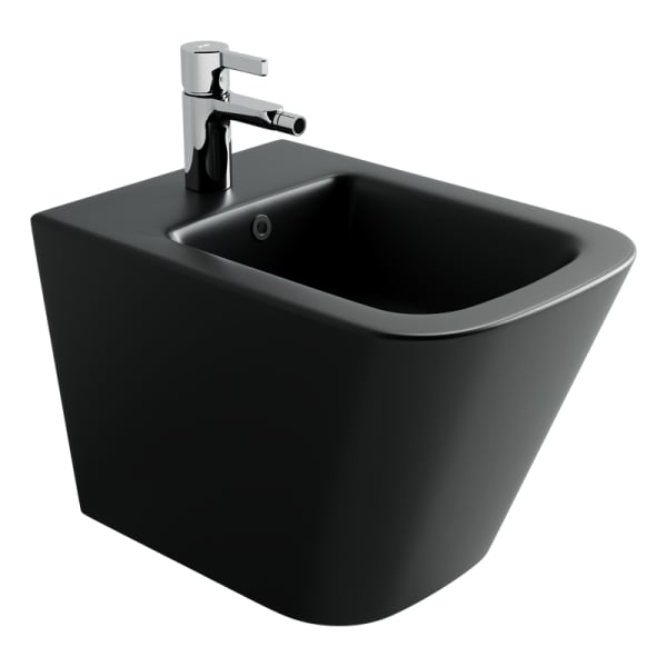 Биде подвесное Ceramicanova Union CN4010MB черный матовый