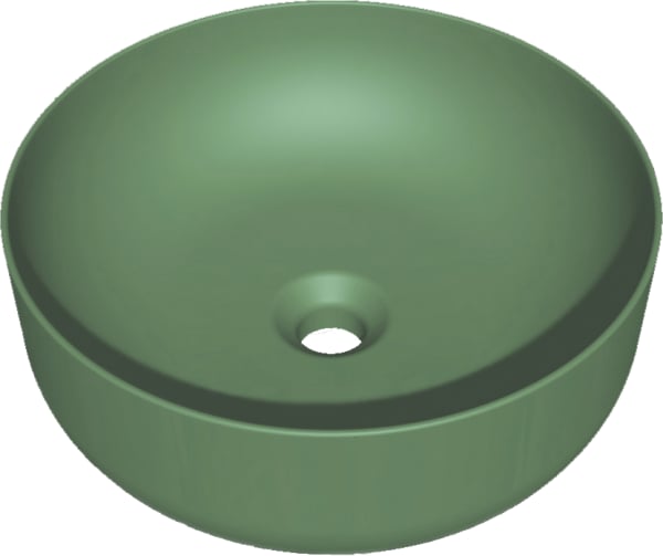 Накладная раковина Kerasan Nolita 534411*0 40 см, verde muschio