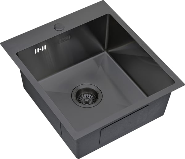 Мойка кухонная S.K.Sanitary SKS 4551 GRAFIT с сифоном