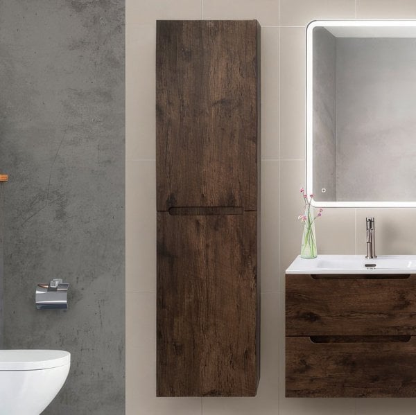 Шкаф-пенал для ванной BelBagno Etna 40 L rovere moro