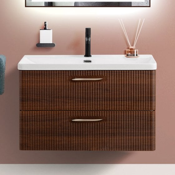 Тумба под раковину без столешницы BelBagno Due 80 noce