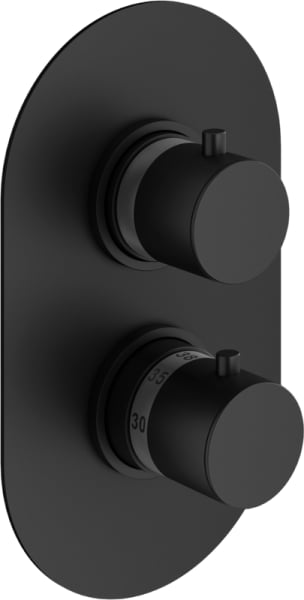 Термостатический смеситель встраиваемый Plumberia Selection Ixo XOT5040NO С ВНУТРЕННЕЙ ЧАСТЬЮ, для в