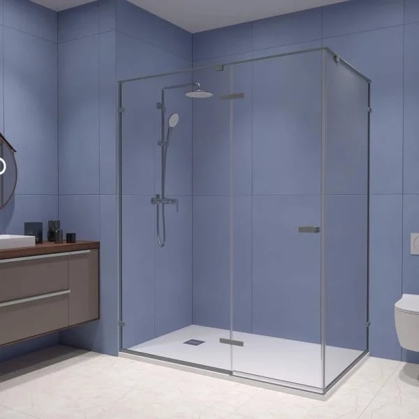 Душевой уголок RGW Stilvoll SV-040 120х80 профиль серый, стекло прозрачное