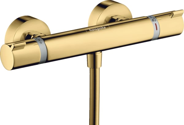 Термостатический смеситель Hansgrohe Ecostat Comfort 13116990 для душа, полированное золото