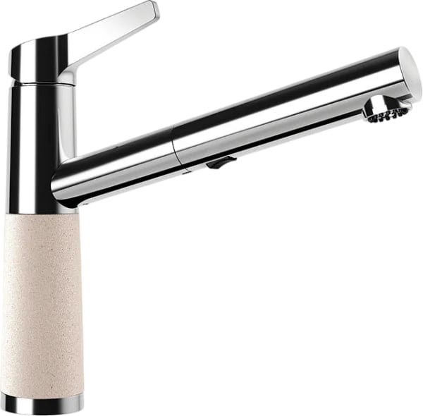 Смеситель для кухни Schock Cristalite SC-510-D выдвижной излив, эверест