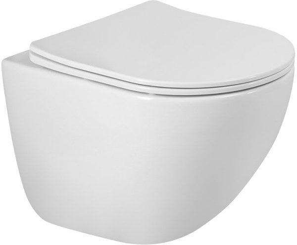 Унитаз подвесной BelBagno Amanda BB051CH-TOR-FC BB051SC с микролифтом, безободковый, белый