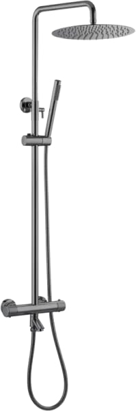 Душевая стойка Boheme Uno 468-T-SGM, shine gun metal