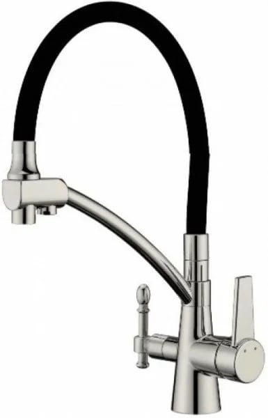 Смеситель для кухни Zorg Sanitary ZR 338-6 YF satin с гибким изливом