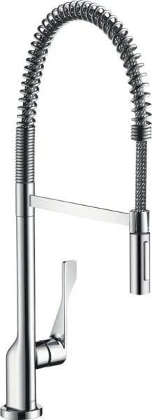 Смеситель для кухни Axor Citterio Semi-Pro 39840000 хром, с гибким изливом