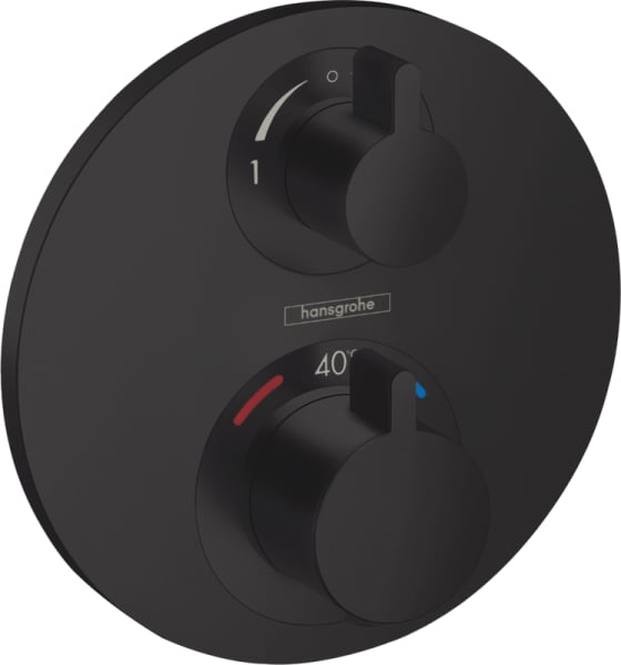 Термостатический смеситель встраиваемый Hansgrohe Ecostat S 15758670, для душа, матовый черный