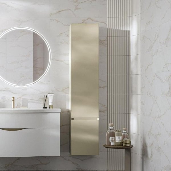Шкаф-пенал для ванной KERAMA MARAZZI Cubo 165 L лимо матовый