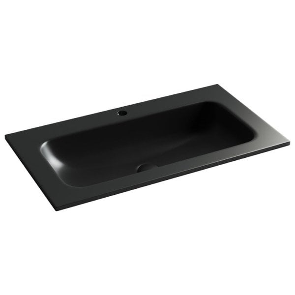 Мебельная раковина Ceramicanova Grace прямоугольная черная матовая 81 см CN7012MB