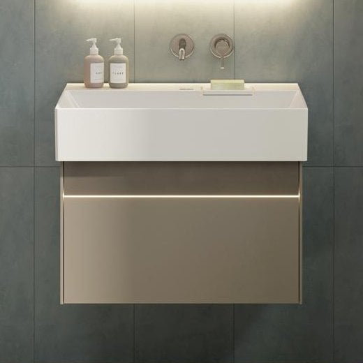 Тумба под раковину без столешницы KERAMA MARAZZI Logica 70 подвесная, песчаная