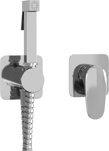 Гигиенический душ Wasserkraft Weida A3151.271.057.136 со смесителем, С ВНУТРЕННЕЙ ЧАСТЬЮ, хром