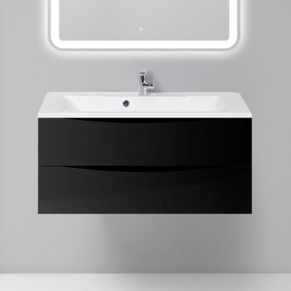 Тумба под раковину без столешницы BelBagno Marino 100 nero lucido