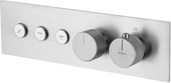 Термостатический смеситель встраиваемый Allen Brau Liberty 5.33003-BN С ВНУТРЕННЕЙ ЧАСТЬЮ, браширова