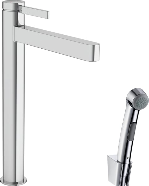 Смеситель для раковины Hansgrohe Finoris 260 76220000 с гигиеническим душем, хром