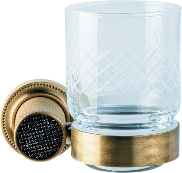 Стакан Boheme Royal Cristal Black Br подвесной, бронза