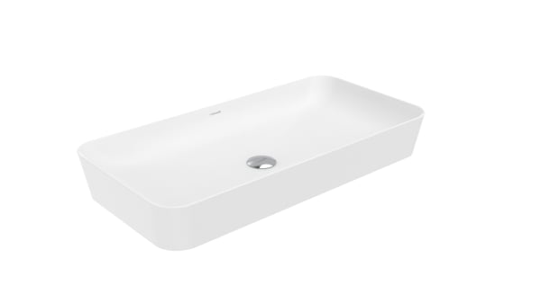Накладная раковина Creavit Ultra UL080-00CB00E-0000 белая глянцевая