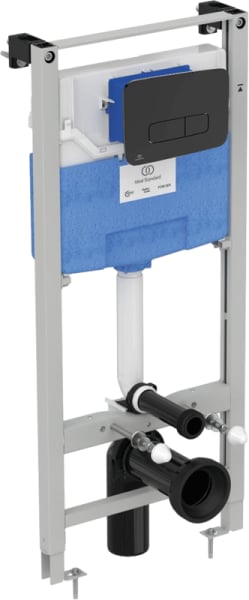 Система инсталляции для унитазов Ideal Standard ProSys R0308A6, с кнопкой смыва черной матовой