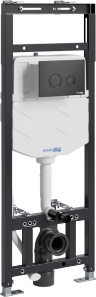 Система инсталляции для унитазов Wasserkraft Alme 15TLT.010.ME.MB01, с кнопкой смыва матовой черной
