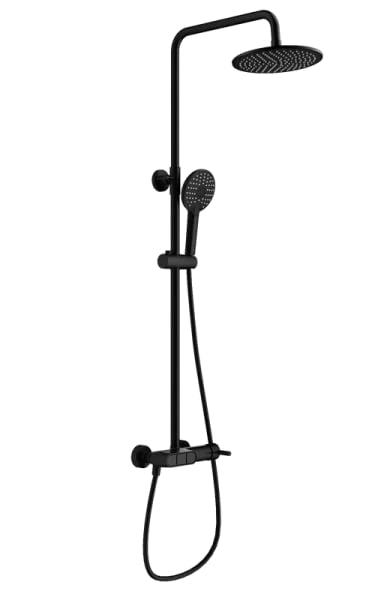 Душевая стойка Wonzon & Woghand MUSE Corno WW-A30653-MB, матовая черная