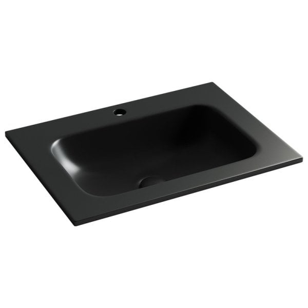 Мебельная раковина Ceramicanova Grace прямоугольная черная матовая 61 см CN7011MB