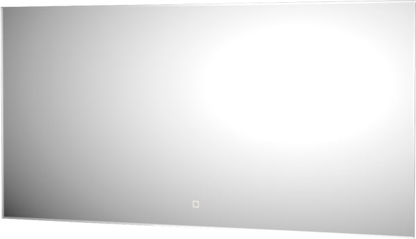 Зеркало Defesto Glow DF 2518SH 120х60 с LED-подсветкой, 3000 K, сенсорный выключатель