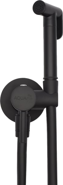 Гигиенический душ AQUAme AQM6020MB со смесителем, С ВНУТРЕННЕЙ ЧАСТЬЮ, matt black