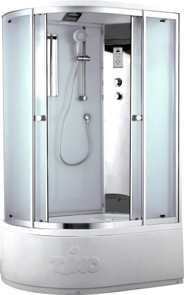 Душевая кабина Timo Comfort T-8820RF Fabric Glass с высоким поддоном, с сиденьем