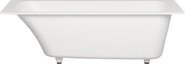 Ванна из искусственного камня Salini Orlanda S-Stone 170x75 см, встраиваемая, матовая белая, на ножк