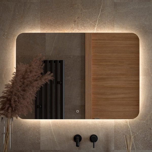 Зеркало Defesto Opti DF 2809SH 100х70 с LED-подсветкой, 4500К, сенсорный выключатель