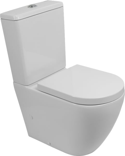 Унитаз-компакт напольный BelBagno Sfera-r BB2141CP-TOR BB865SC с микролифтом, безободковый, белый