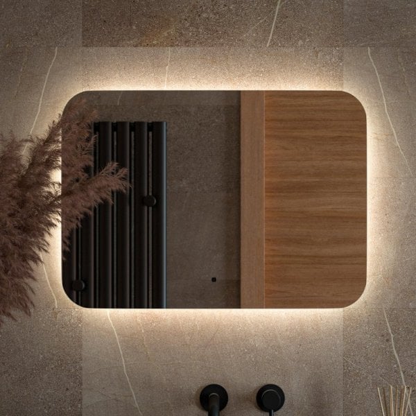 Зеркало Defesto Opti DF 2804RH 70х50 с LED-подсветкой, 4500К, инфракрасный выключатель