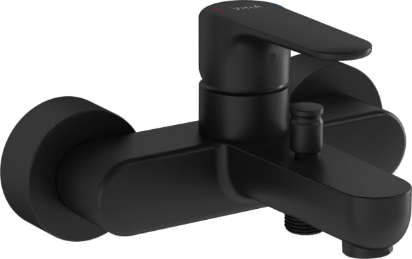 Смеситель для ванны с душем VitrA Root Round A4272536EXP, черный