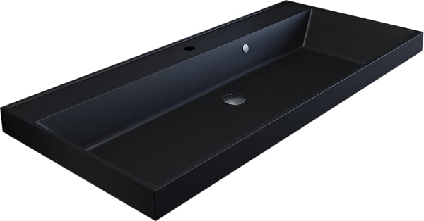 Мебельная раковина Uperwood Classic Quartz 291030027 90 см, матовая черная, космос