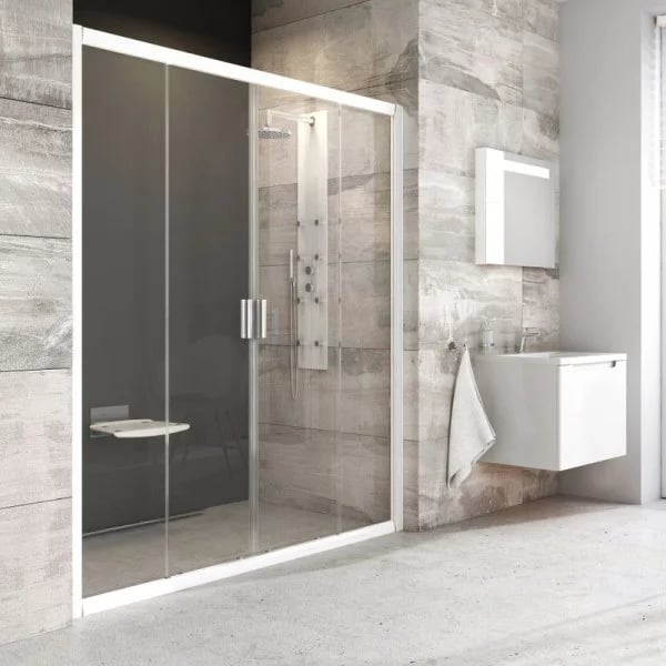Душевая дверь в нишу Ravak Blix BLDP4-160 Transparent, профиль белый