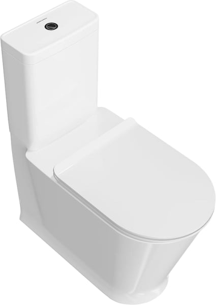 Унитаз-компакт напольный KERAMA MARAZZI Plaza Modern PLMR.wc.01 безободковый, антивсплеск, с микроли