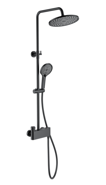 Душевая стойка Wonzon & Woghand MUSE Corno WW-B3110-MB, матовая черная