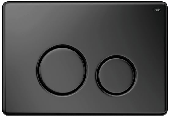Кнопка смыва IDDIS Unisteel UNS01MBi77 нержавеющая сталь, черная